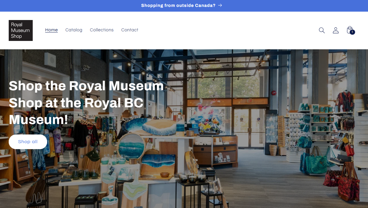 Visit the New Museum Shop at shop.rbcm.ca